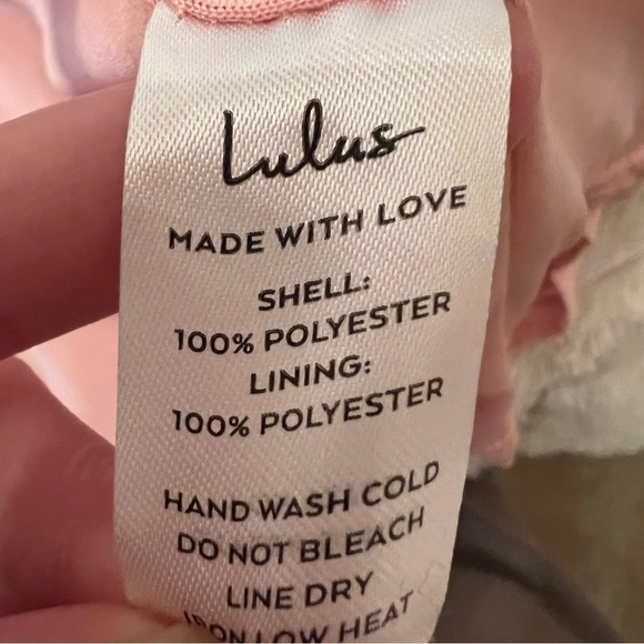 Lulus Blush Pink Pleated Wrap Midi Cocktail Dress Slit Formal Wedding M - Picture 8 of 9